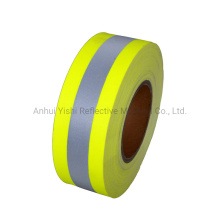 Fluo Fire Retardant Cotton Fabric Retro Reflective Tape for Firefighter